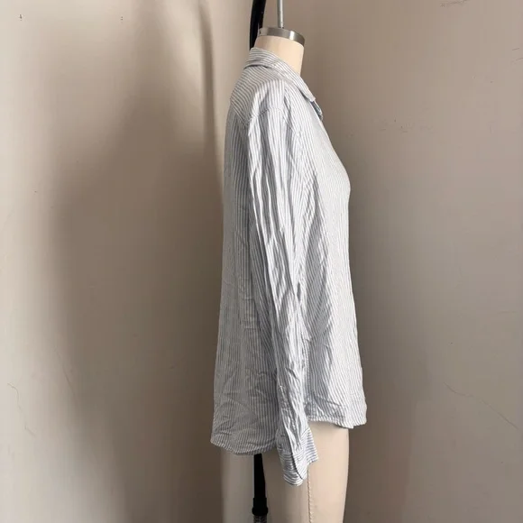 Frank & Eileen - Eileen Striped Shirt Size M - Picture 3 of 9